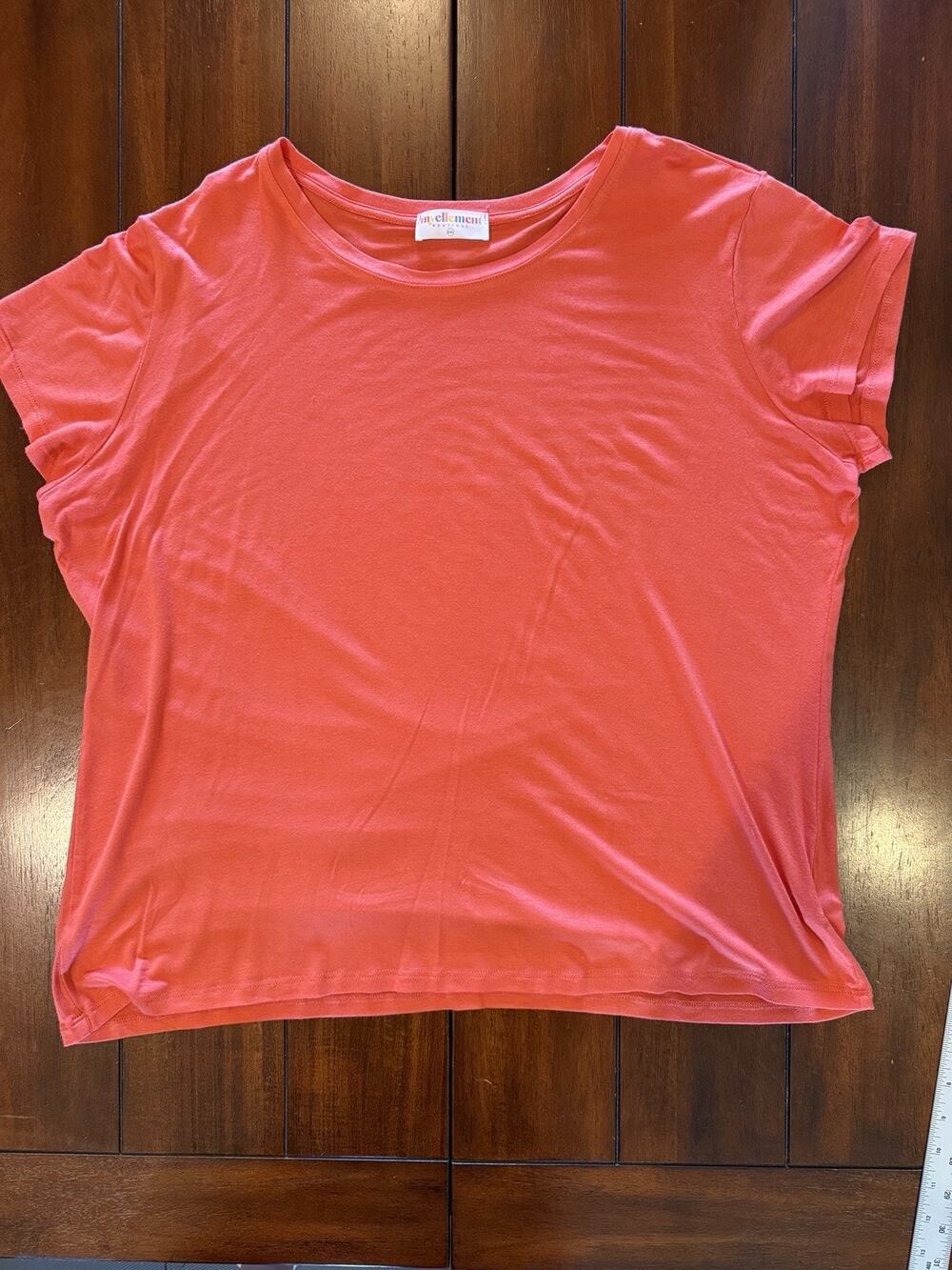 MyEllement Boutique Coral Tee Women's Size 3X Rayon/spandex